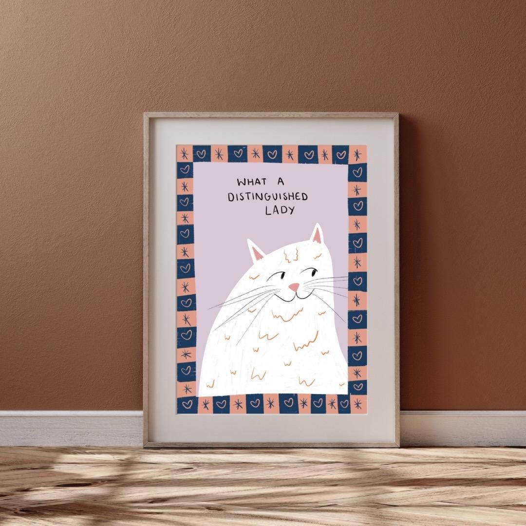 What a distinguished gentleman | A4 Art Print