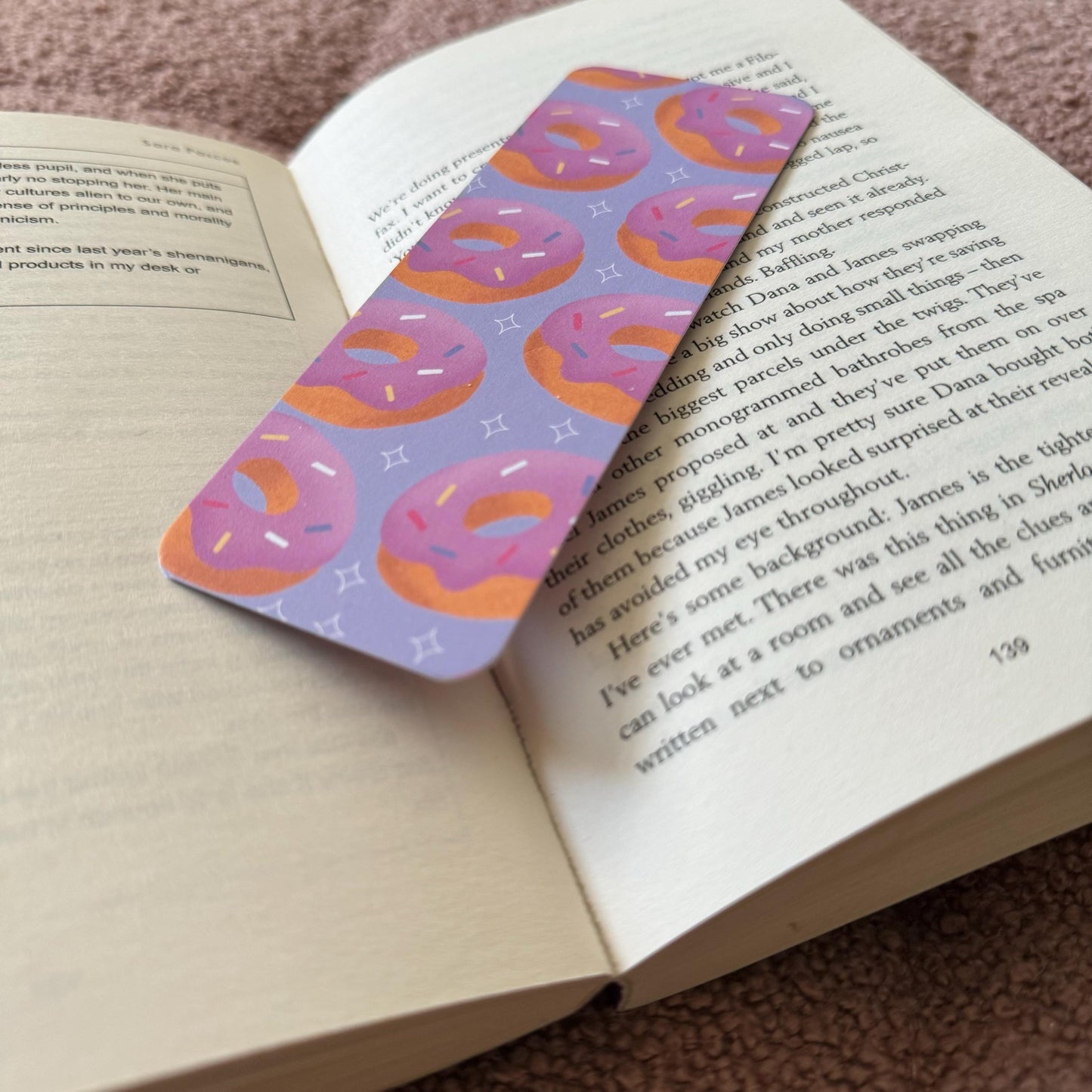 Doughnut Bookmark: 300gsm Card