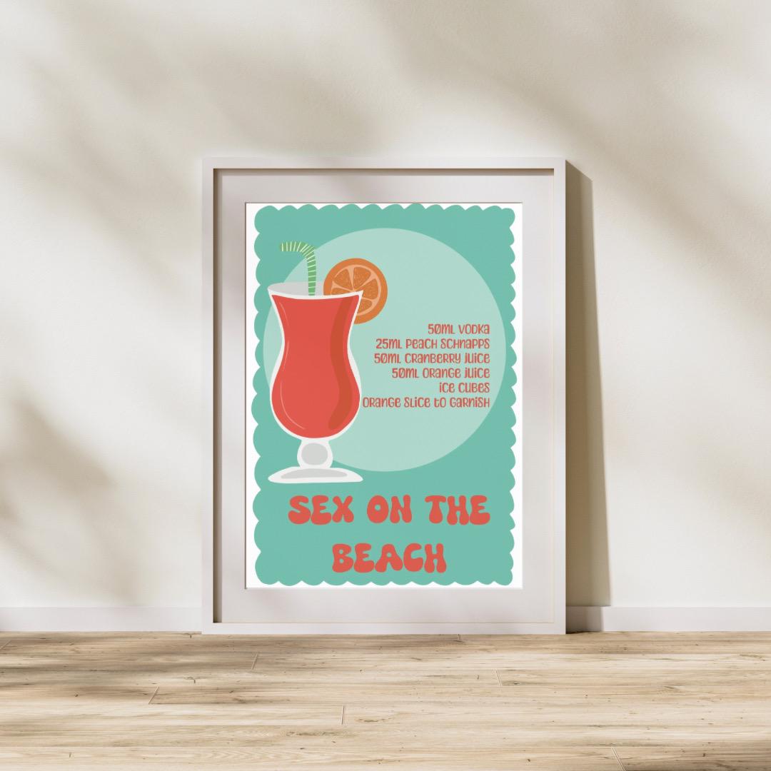 Sex on the beach | A4 Art Print