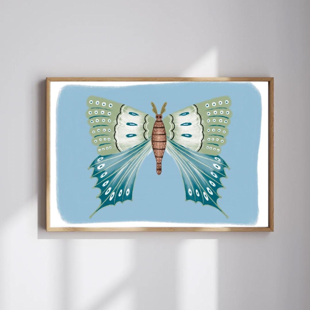 Moth A4 Art Print