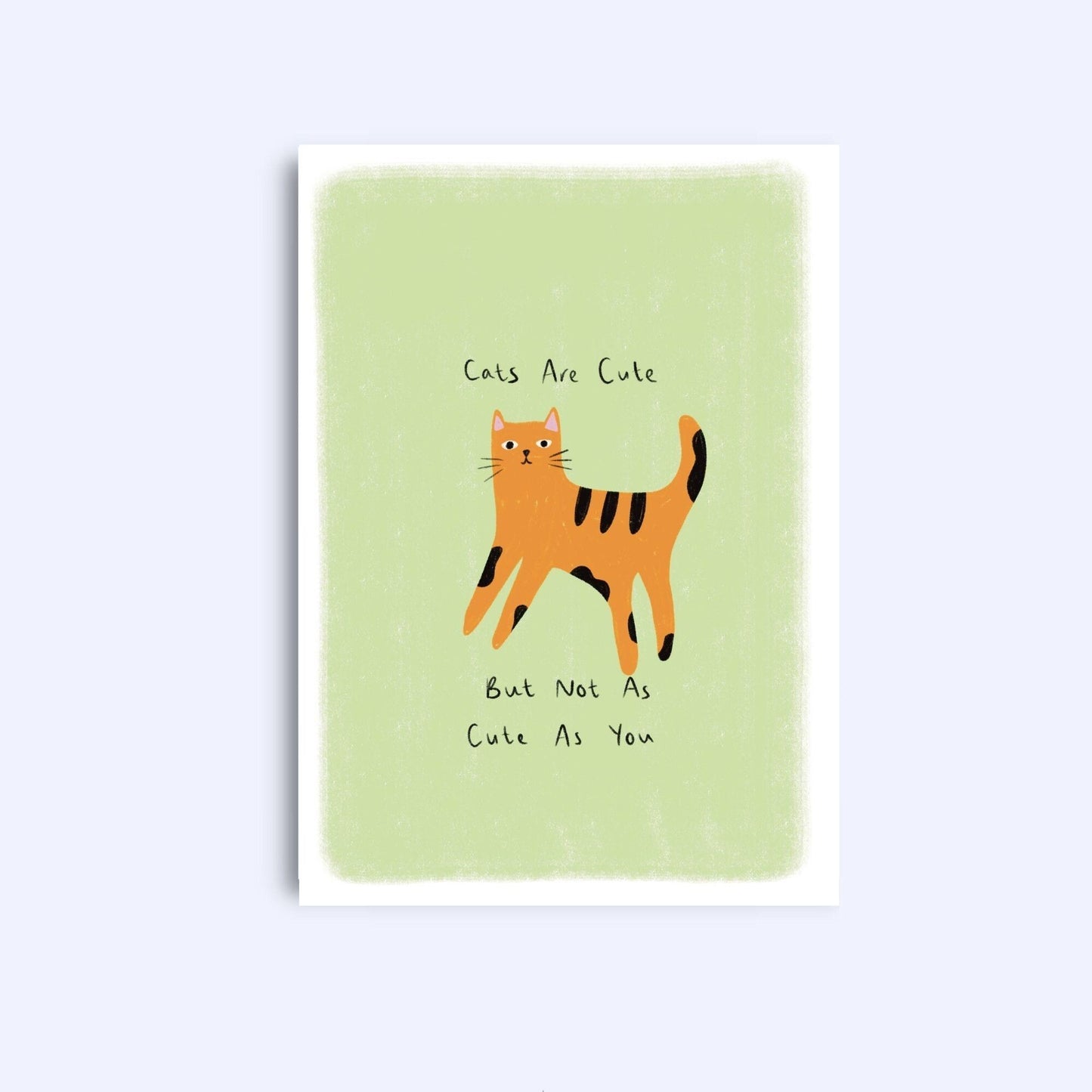 Cats are cute | A6 Greeting Card With Envelope | For him, her | Boyfriend, girlfriend, friend, wife, husband