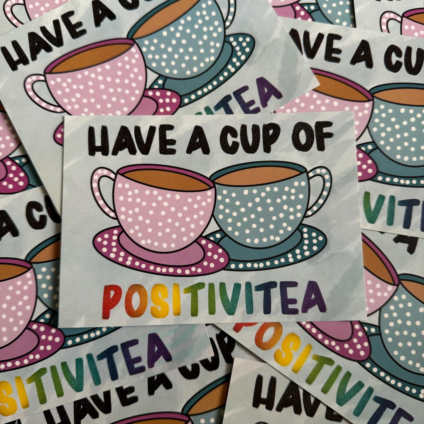 Have A Cup Of Positivitea | A6 Postcard