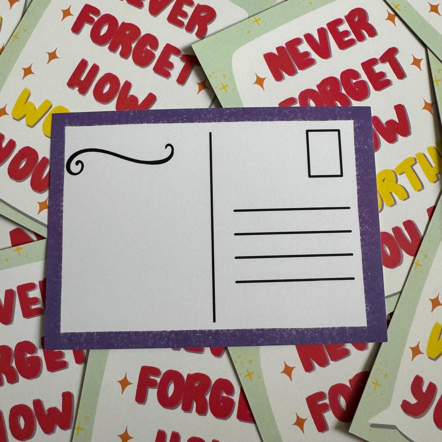 Never Forget How Worthy You Are | A6 Postcard