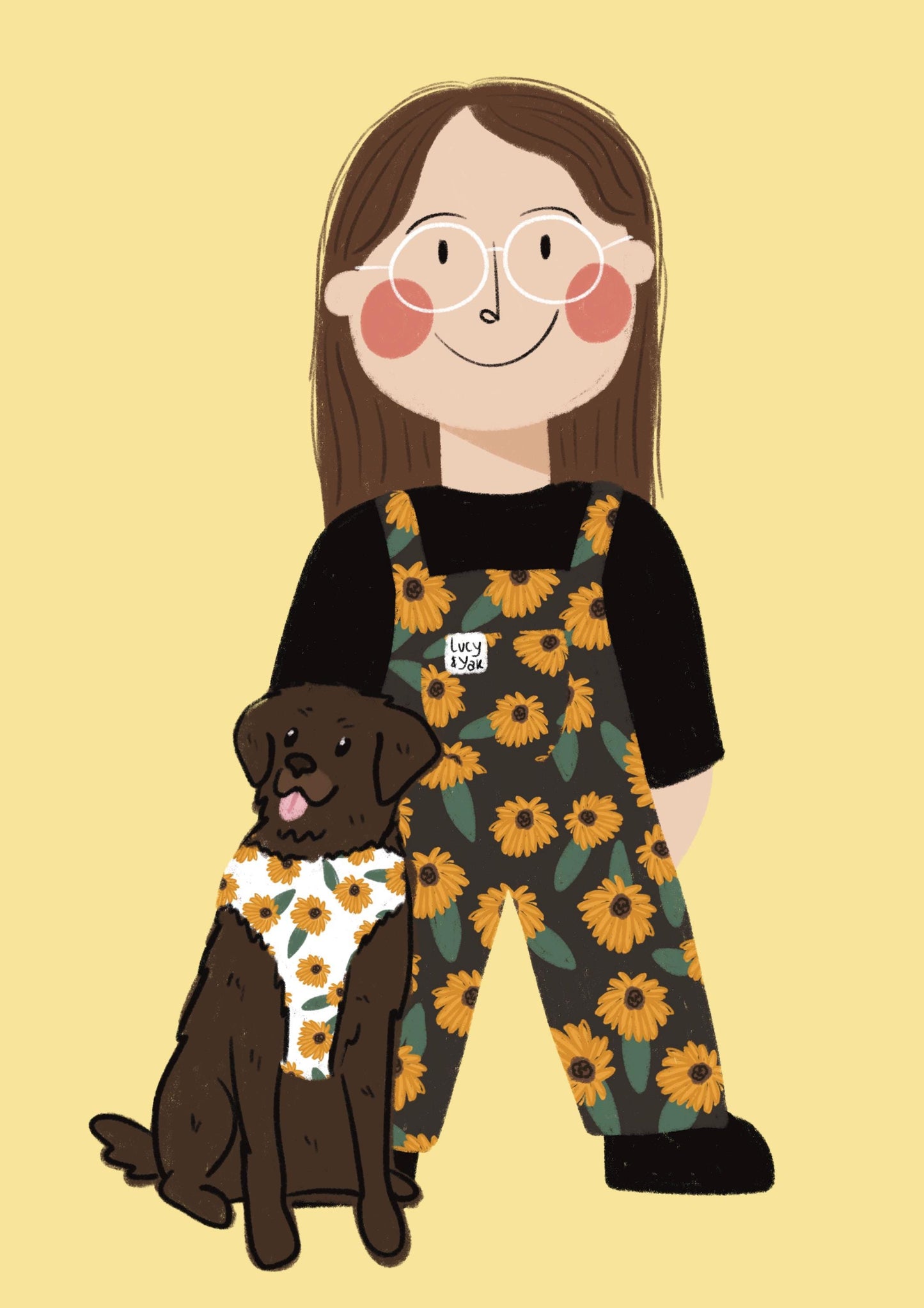 Custom full length portrait illustration