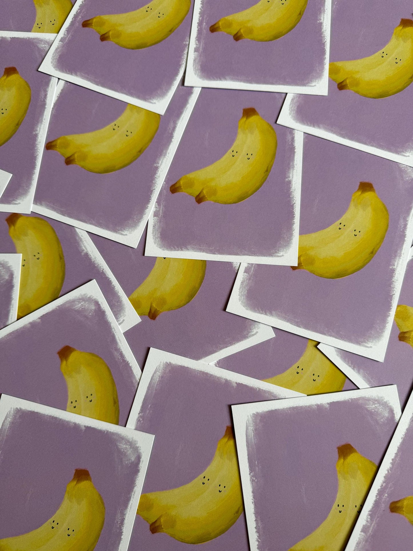 Happy bananas  | A6 Blank Back Postcard