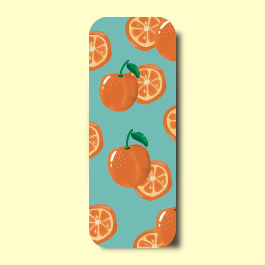 Oranges Pattern Bookmark: 300gsm Card Stock