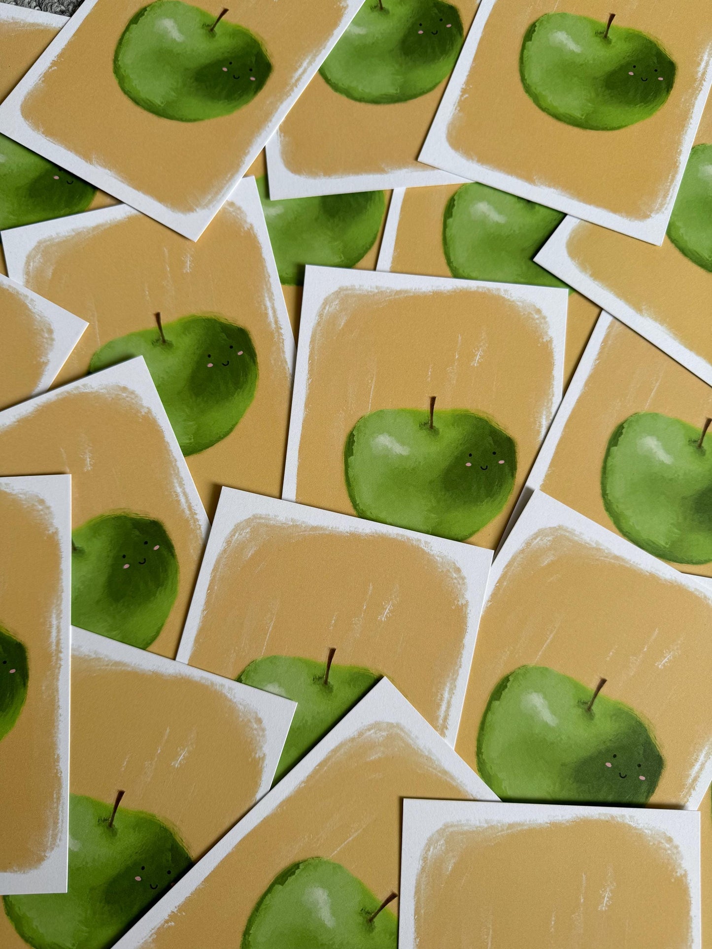 Happy apple  | A6 Blank Back Postcard