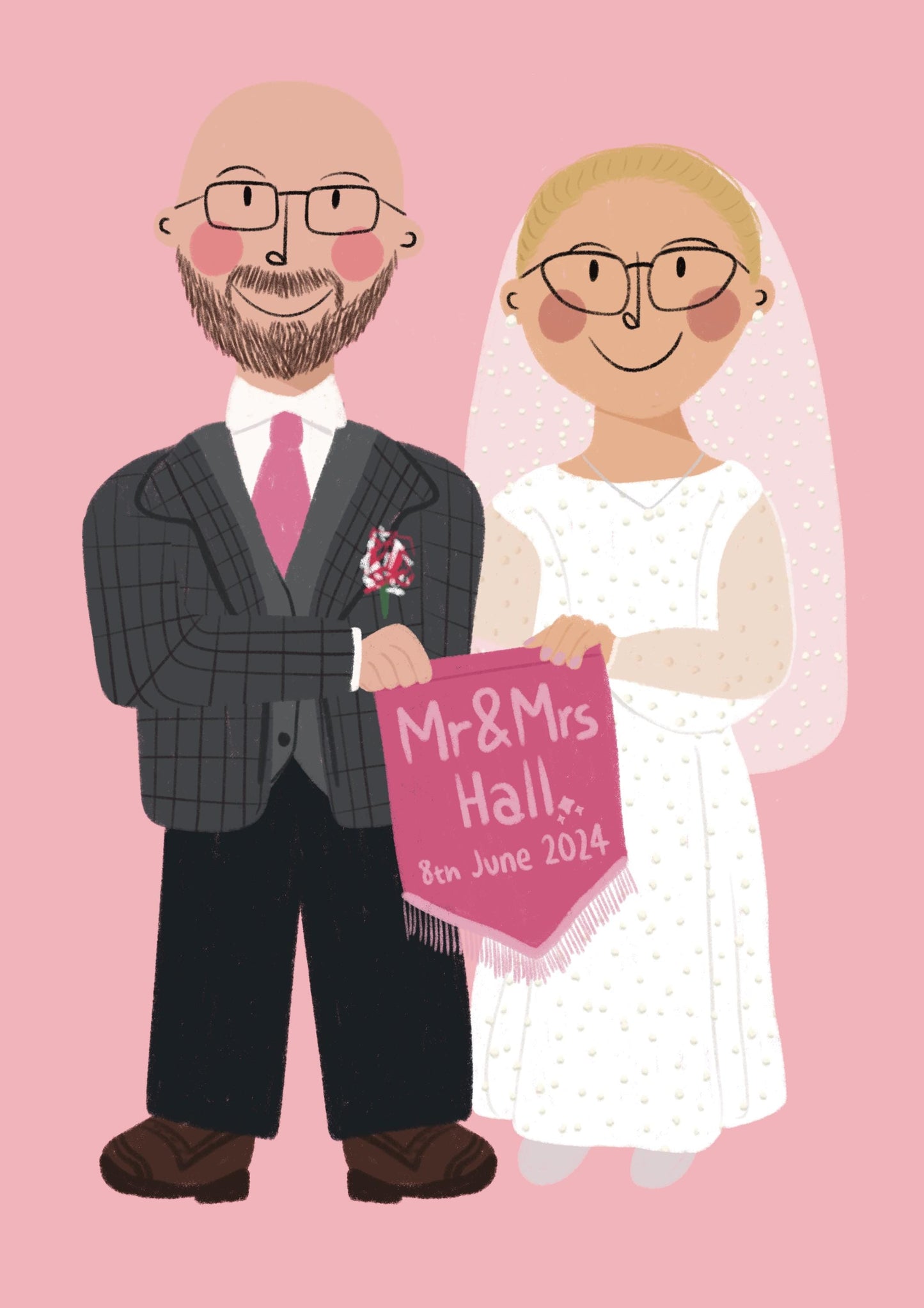 Custom full length portrait illustration
