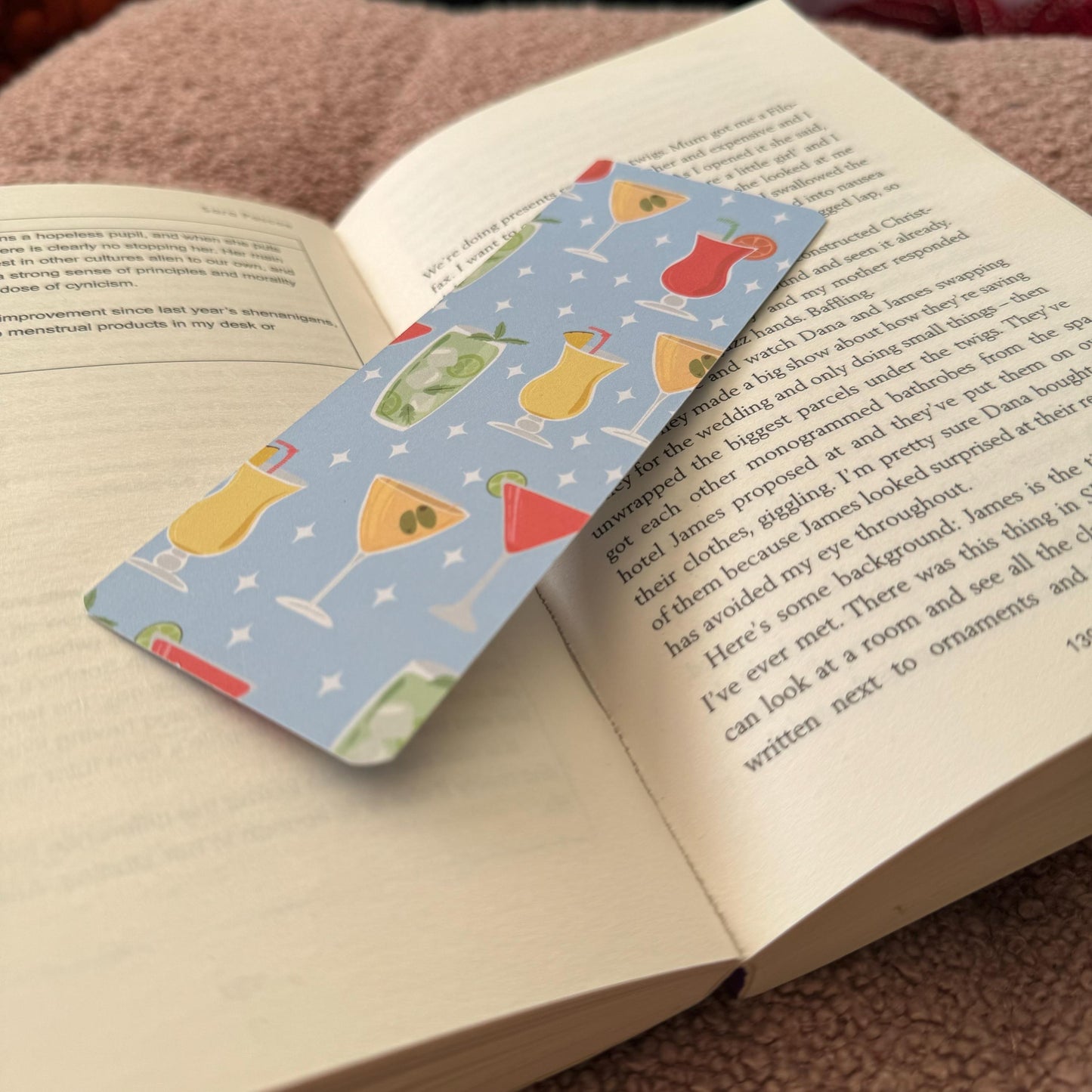 Cocktails Bookmark: 300gsm Card