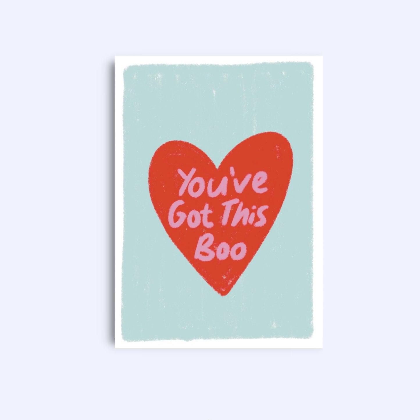 You've Got This Boo Card: A6 Greeting Card with Kraft Envelope