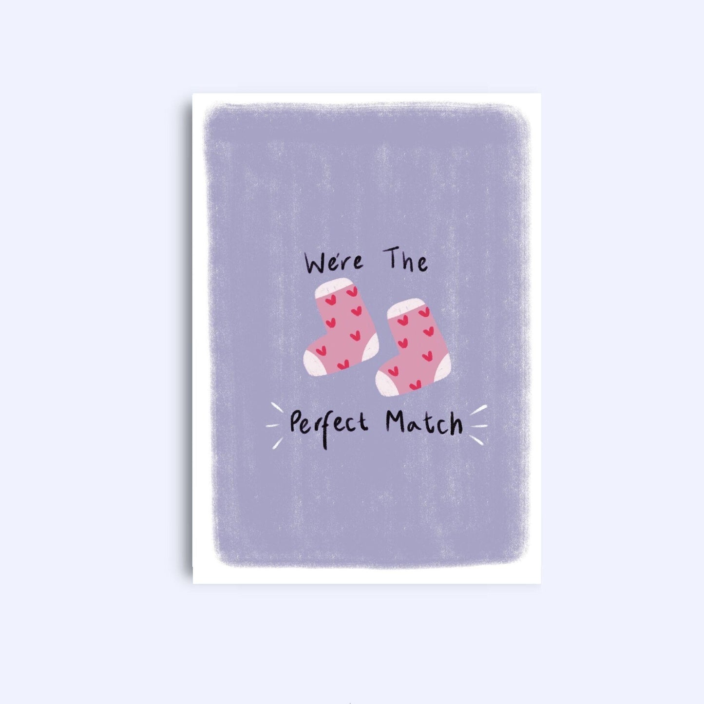 Were the perfect match | A6 Greeting Card With Envelope | For him, her | Boyfriend, girlfriend, husband, wife, fiancée