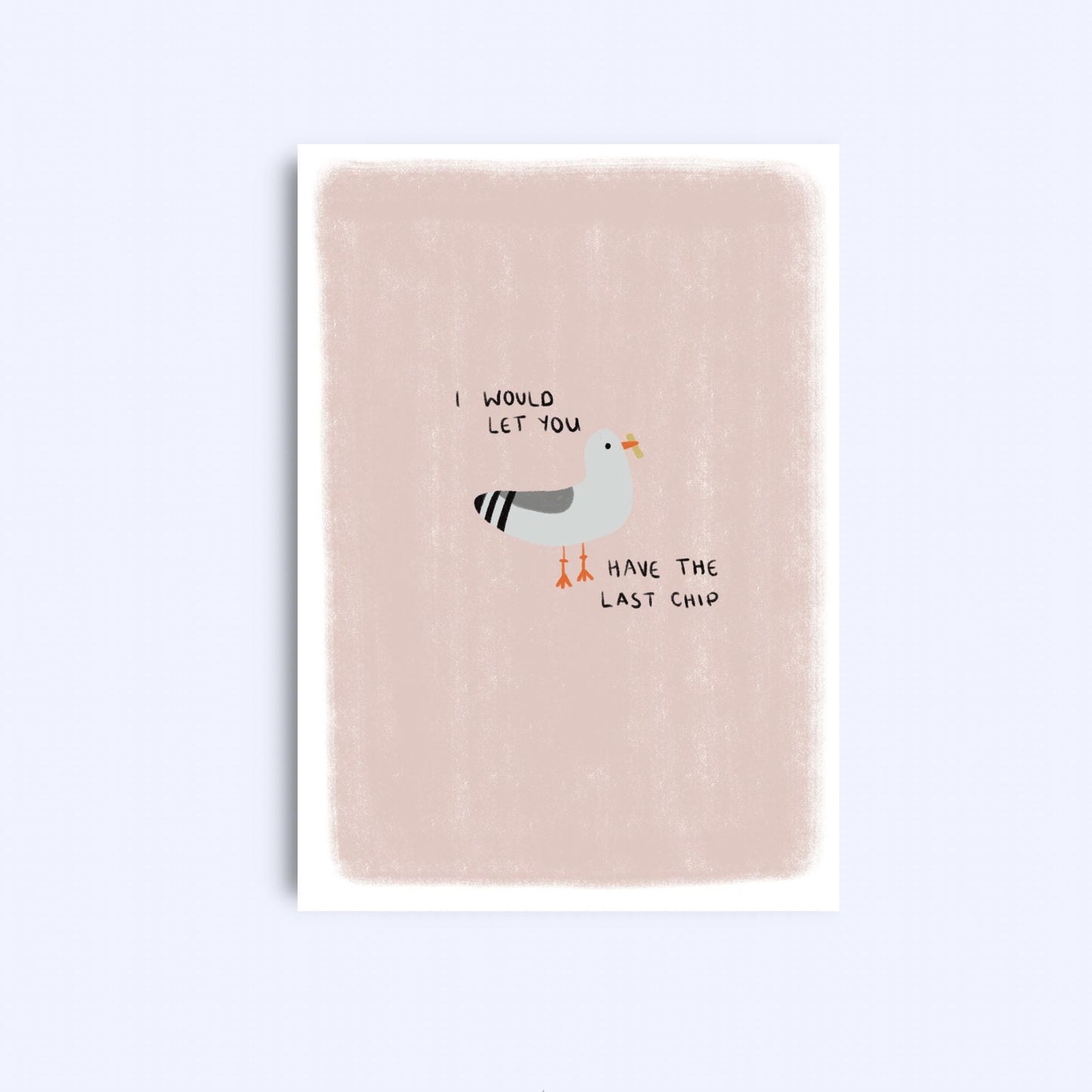Last Chip Greeting Card: Funny Love Card for Boyfriend, Girlfriend (A6)
