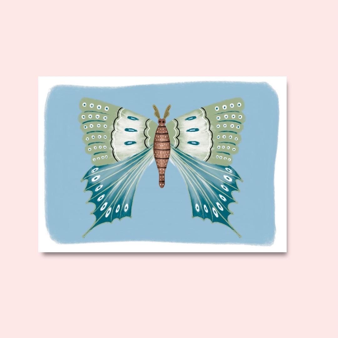 Moth A4 Art Print