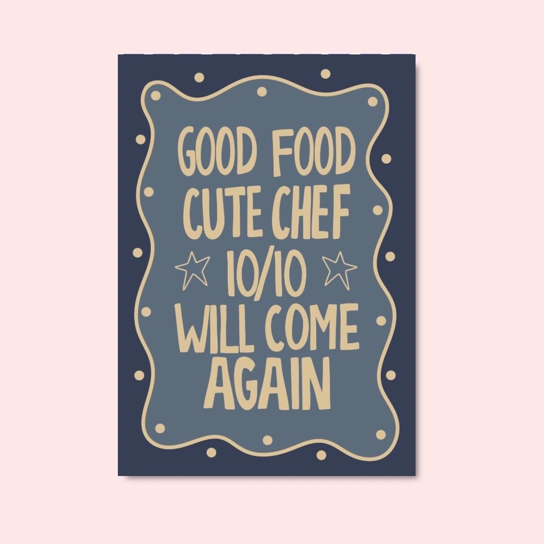 Cute Chef A4 Art Print