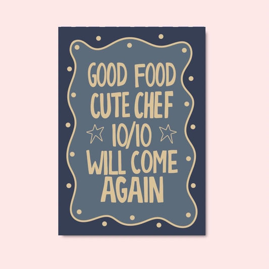 Cute Chef A4 Art Print