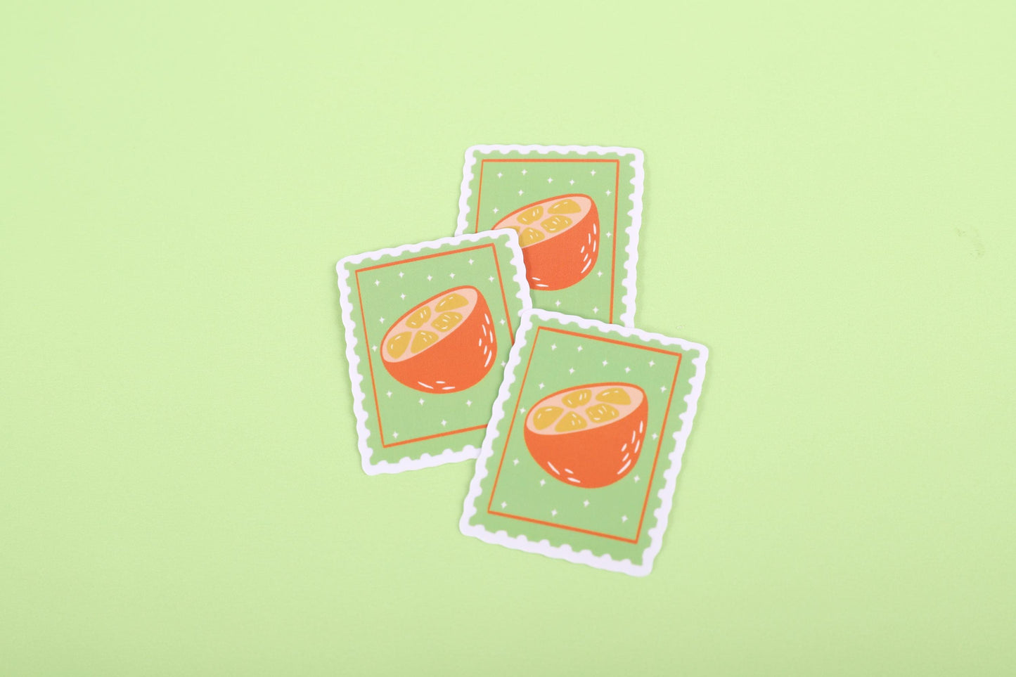Orange stamp | Sticker