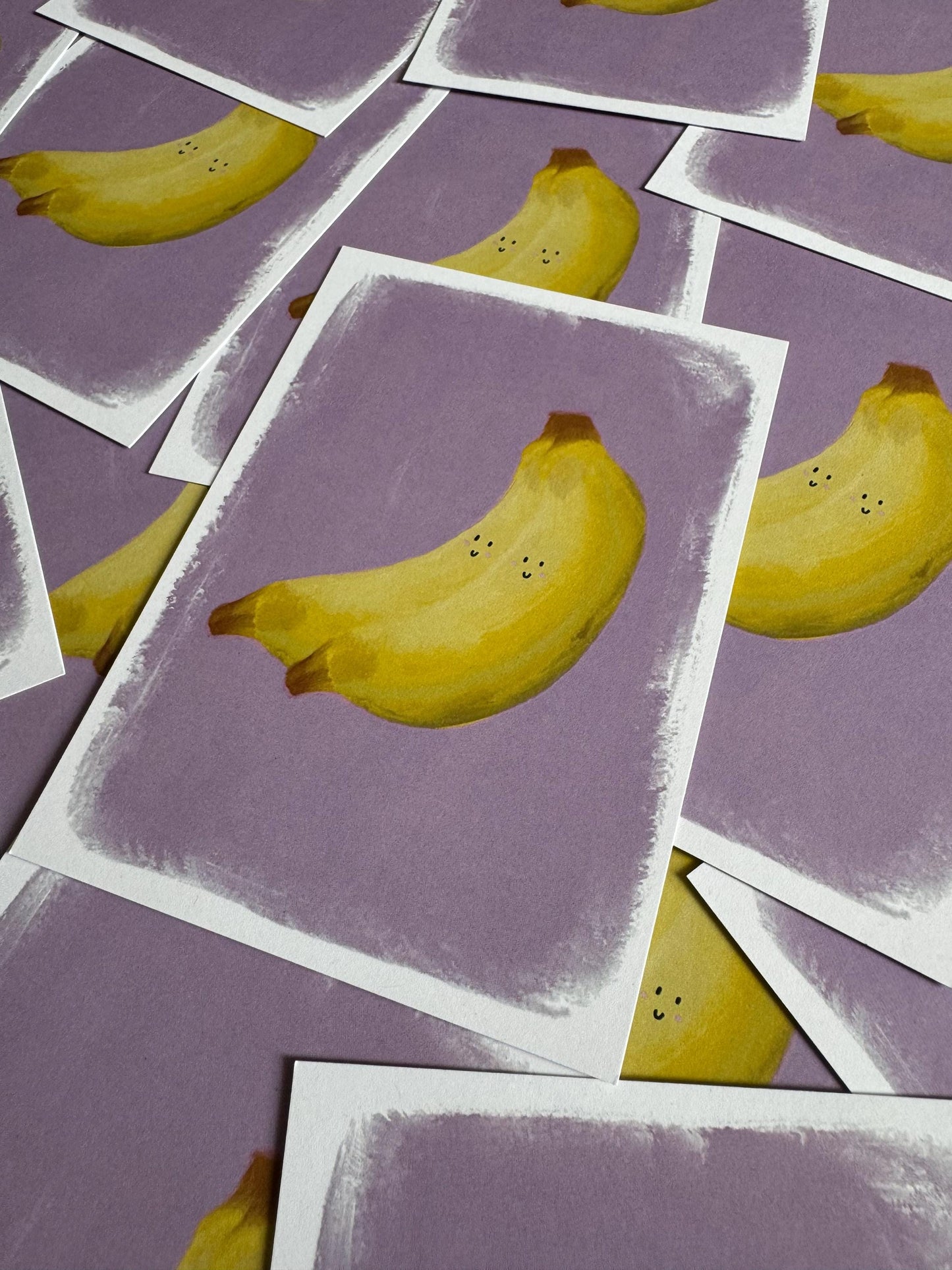 Happy bananas  | A6 Blank Back Postcard