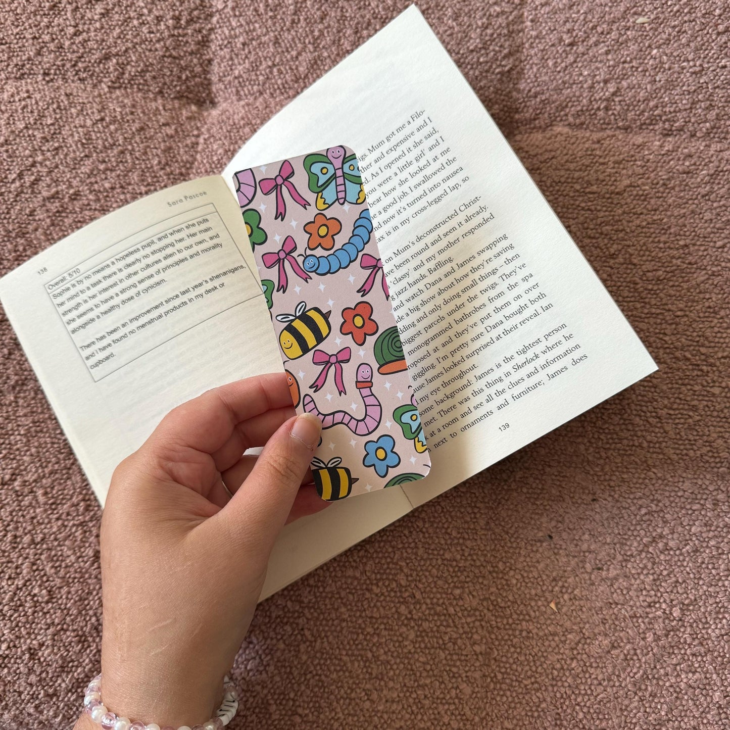 Bugs and Flowers Bookmark