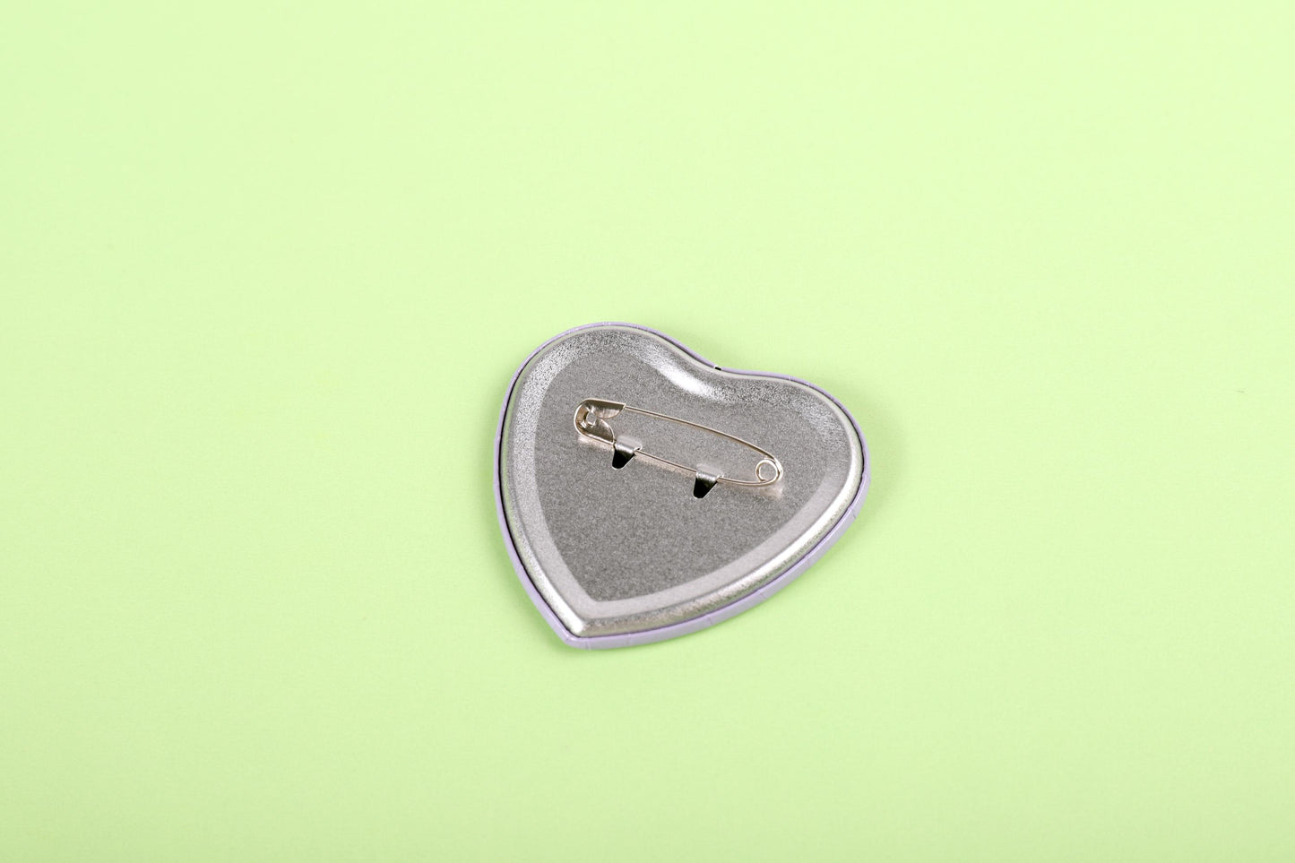 Anxious but cute | Love heart glitter pin badge
