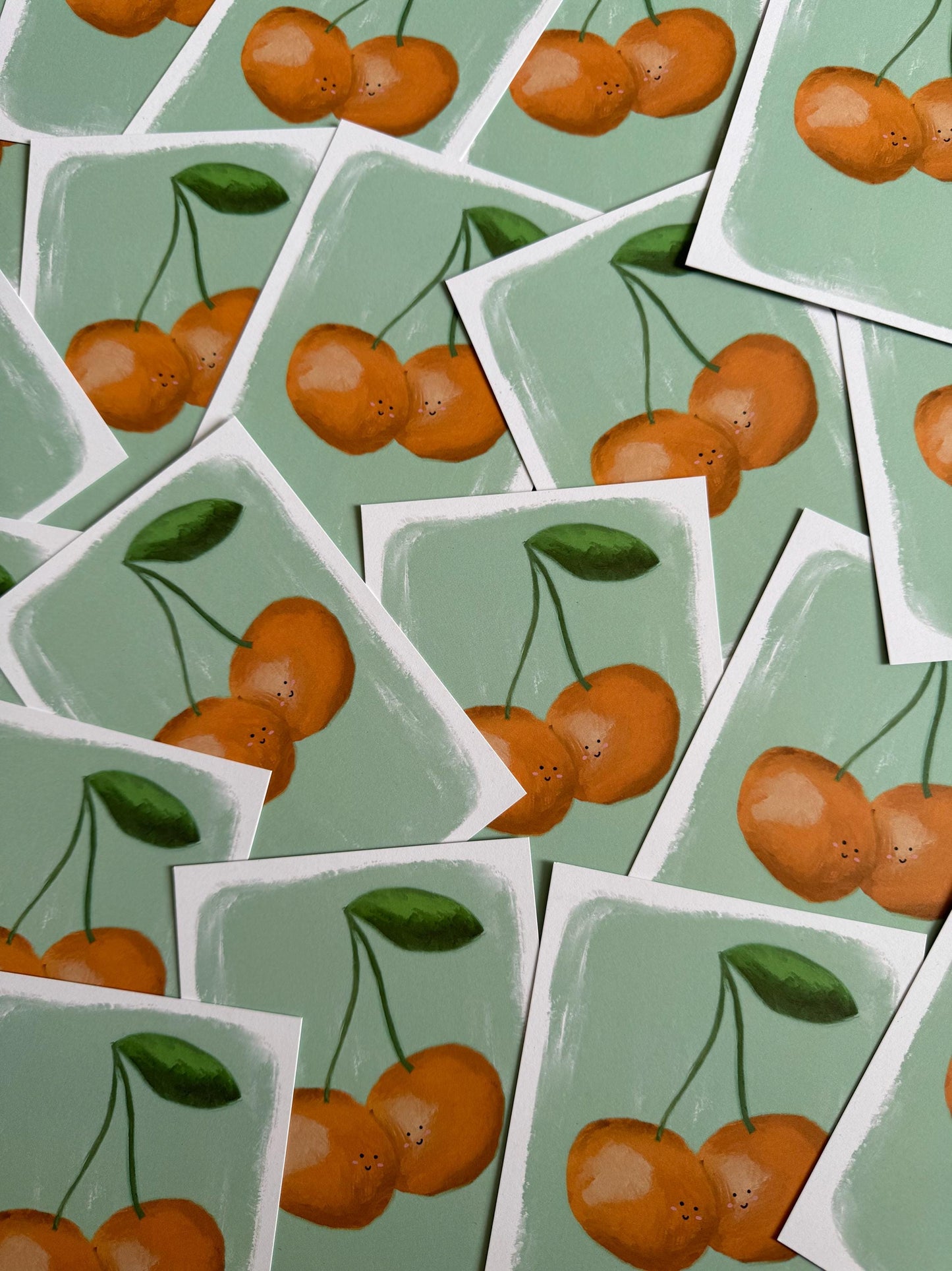 Happy oranges  | A6 Blank Back Postcard
