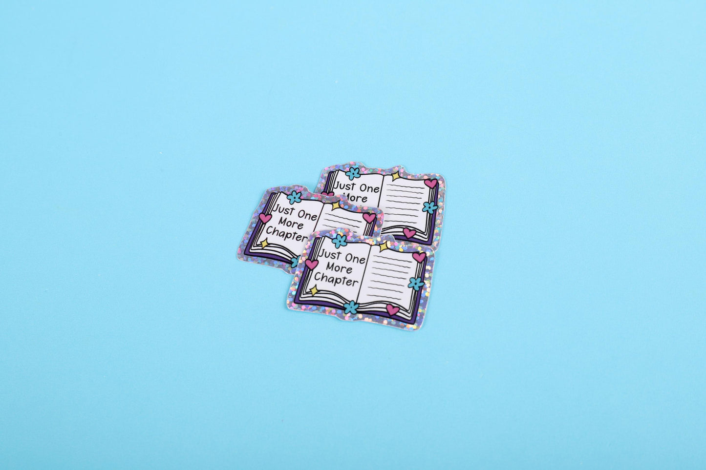 Just one more chapter | Small Glitter Sticker