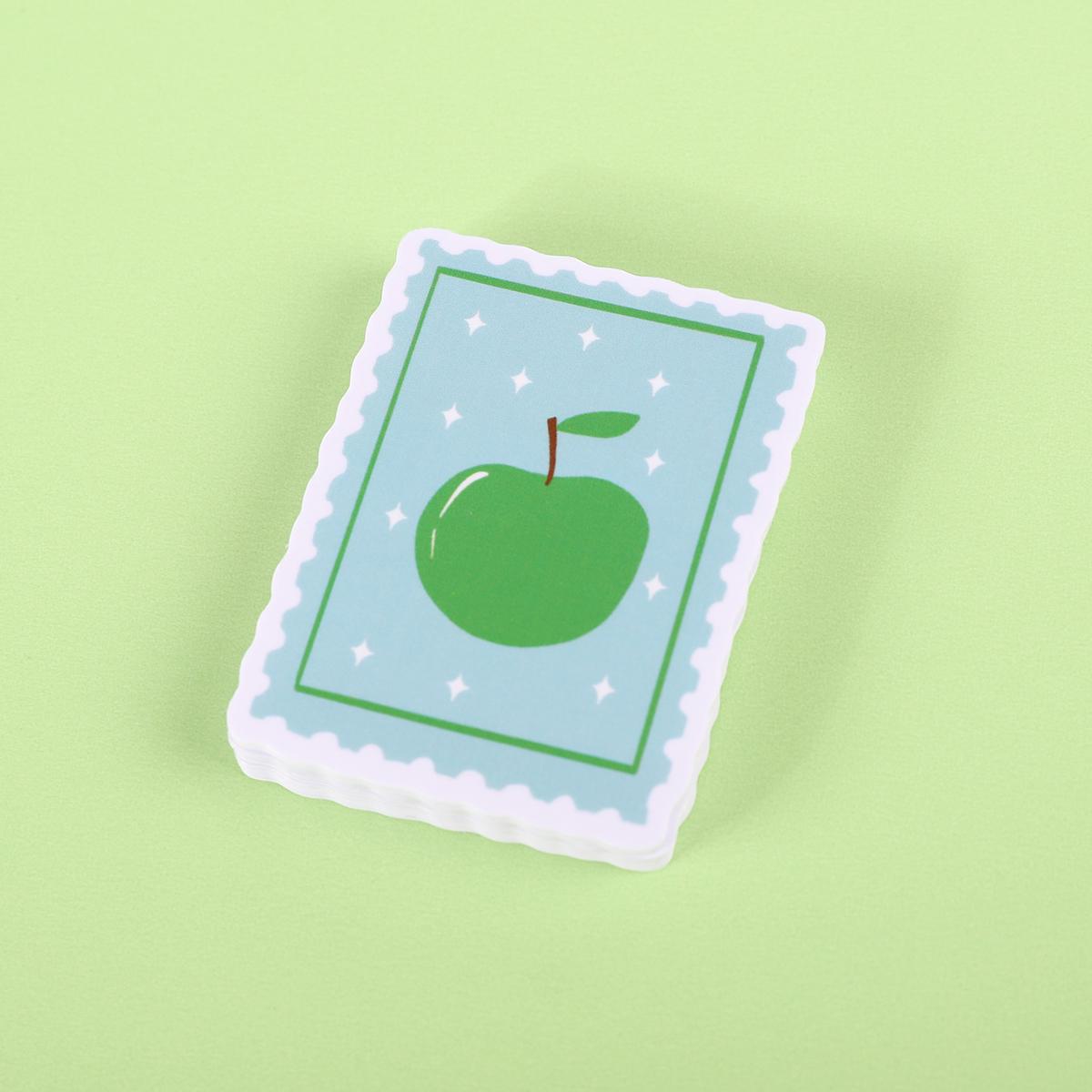 Apple stamp Sticker