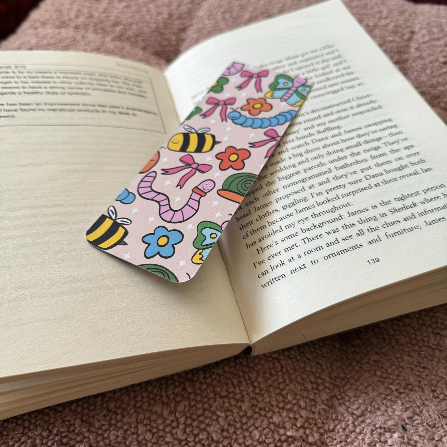 Bugs and Flowers Bookmark
