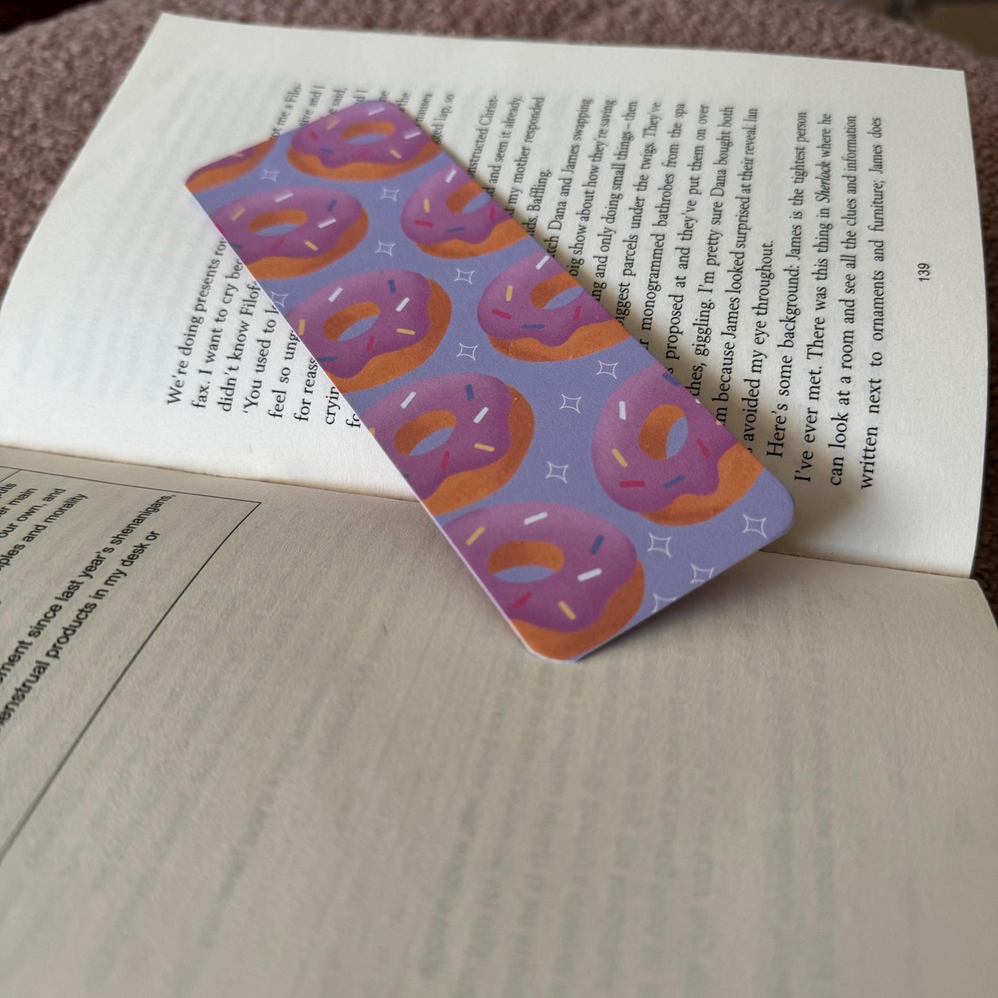 Doughnut Bookmark: 300gsm Card