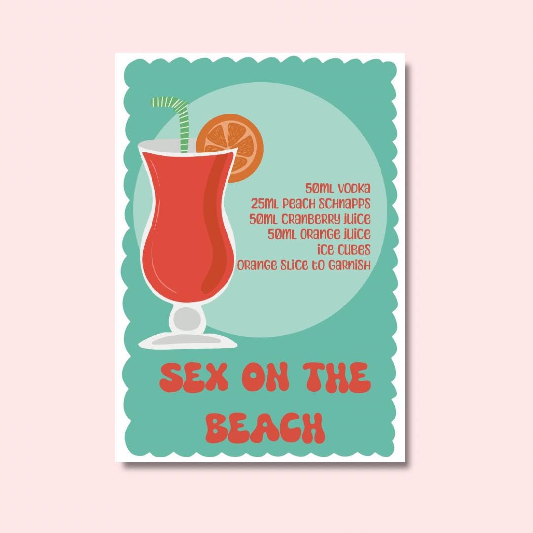 Sex on the beach | A4 Art Print