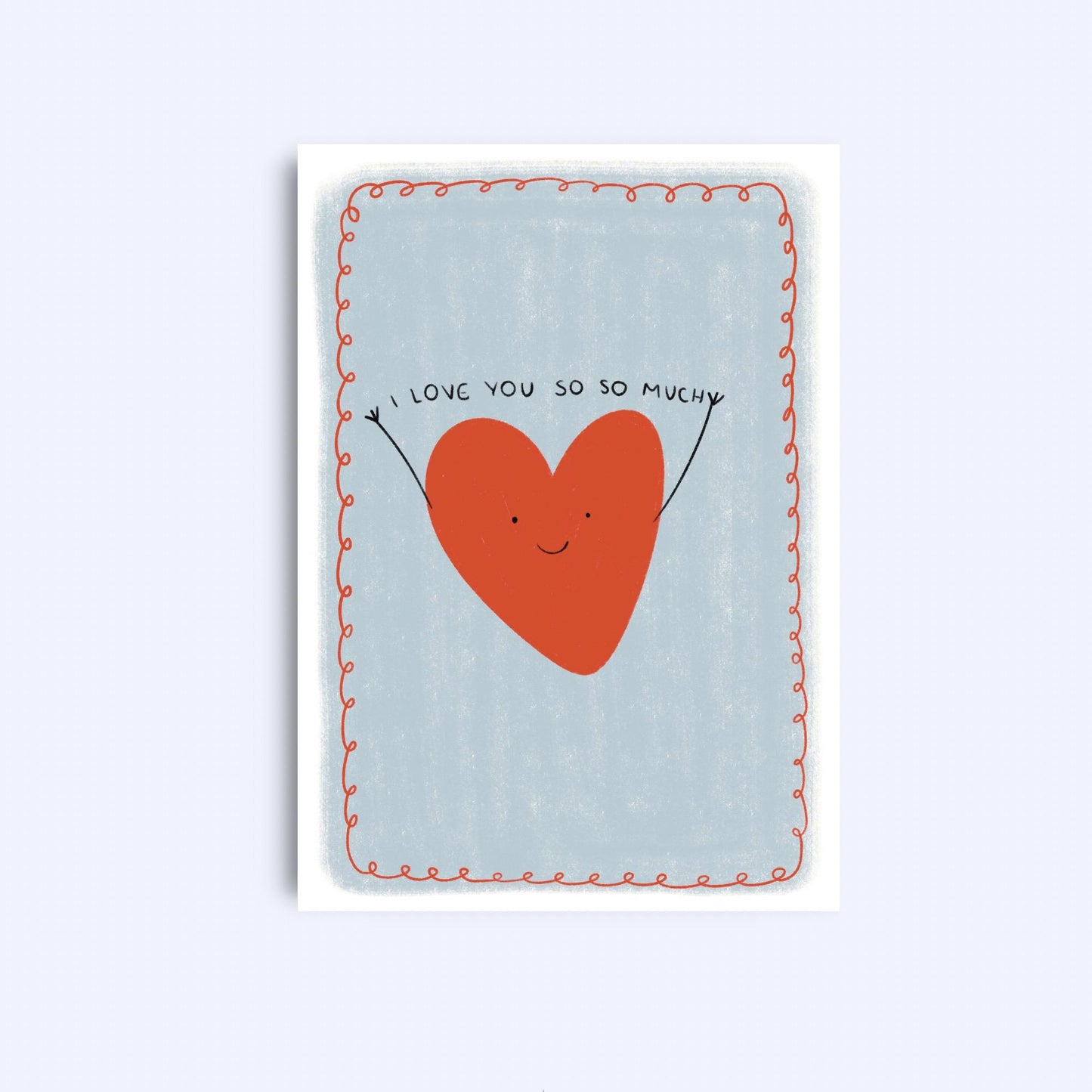 I Love You So So Much Heart Greeting Card (A6)