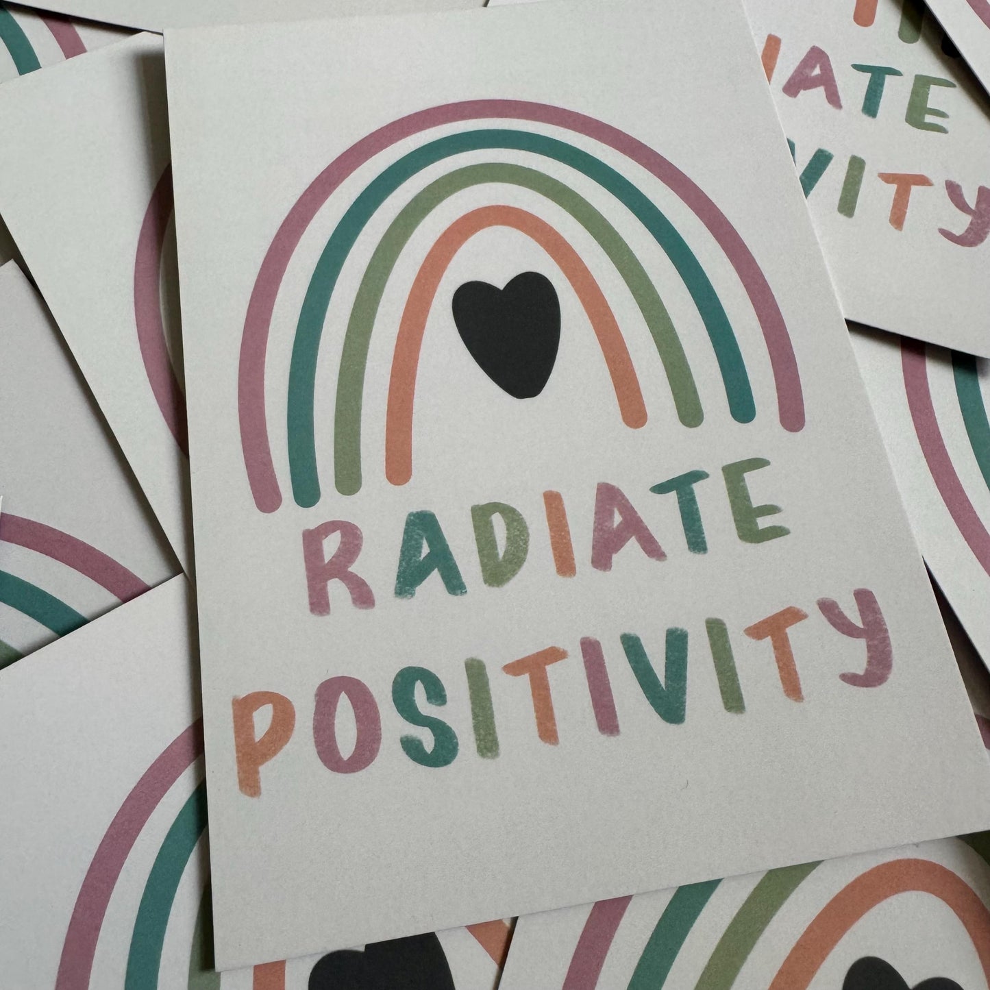 Radiate Positivity | A6 Postcard