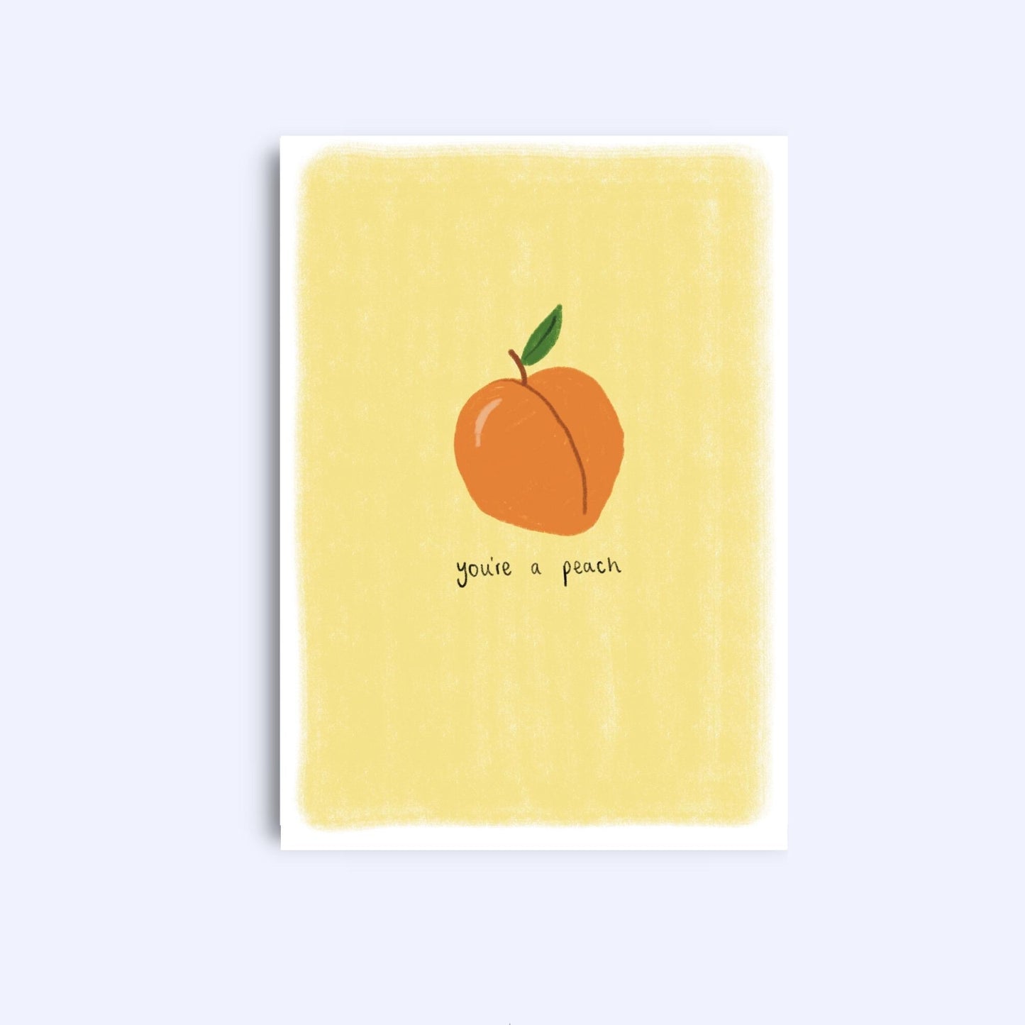 You’re a peach | A6 Greeting Card With Envelope | For him, her | Boyfriend, girlfriend, wife, husband, fiancée