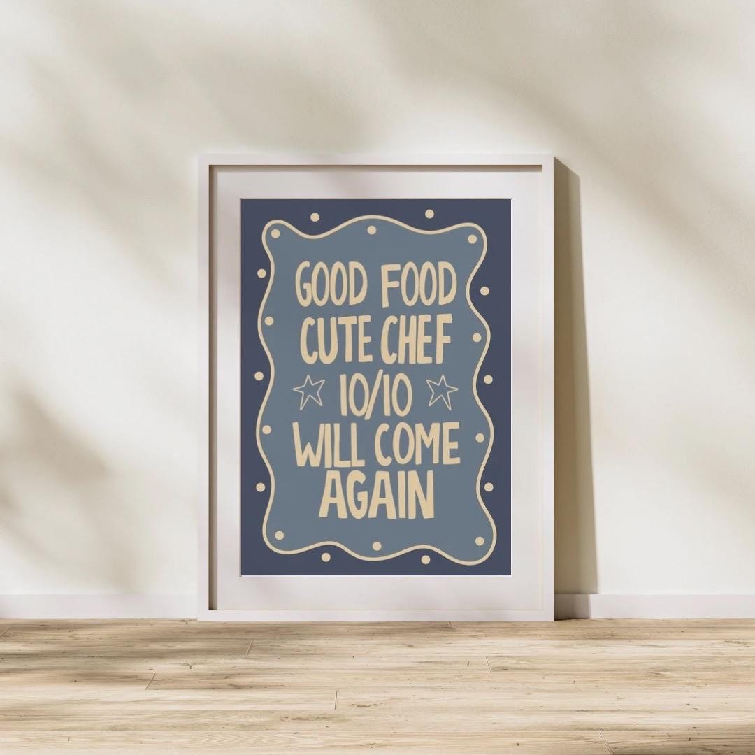 Cute Chef A4 Art Print
