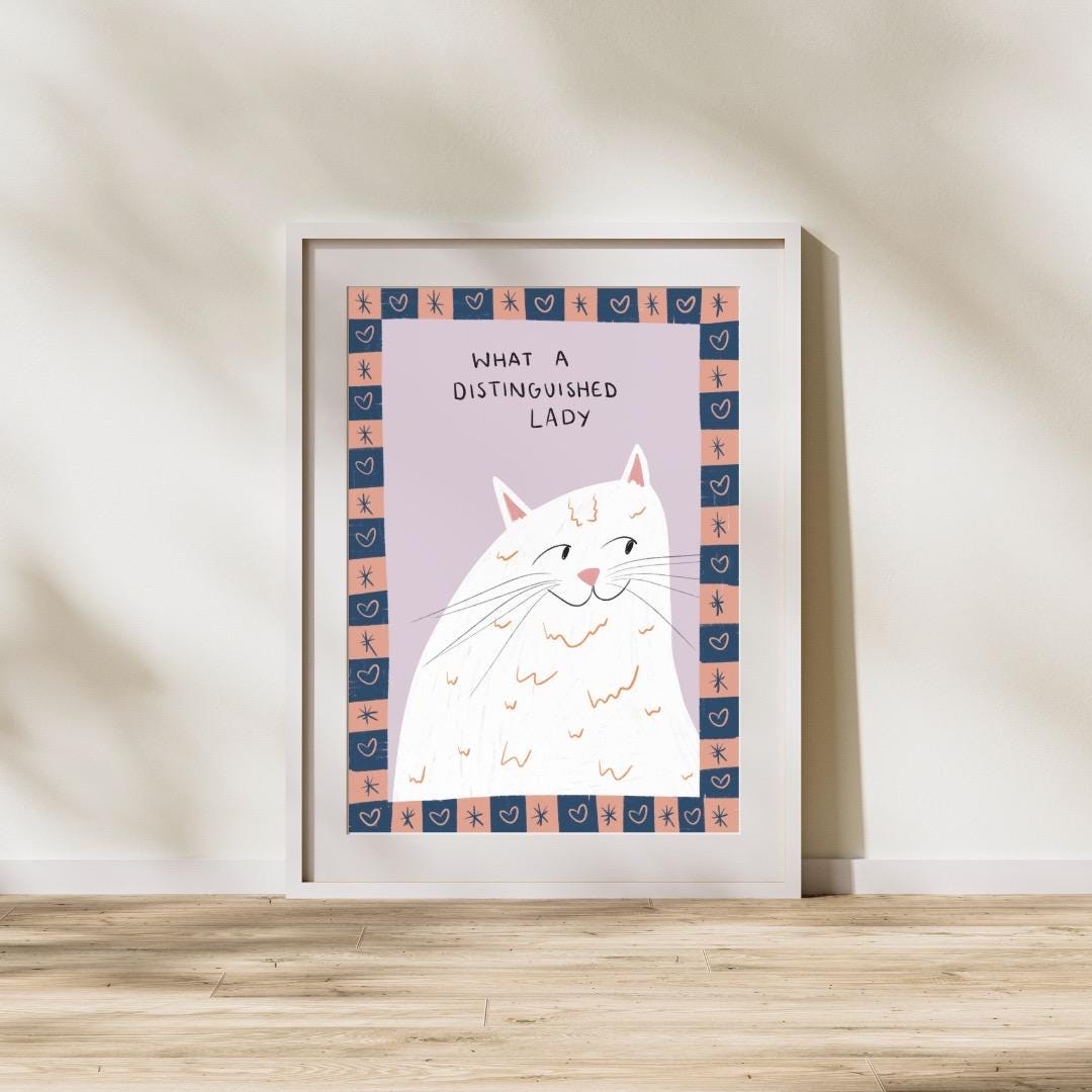 What a distinguished gentleman | A4 Art Print