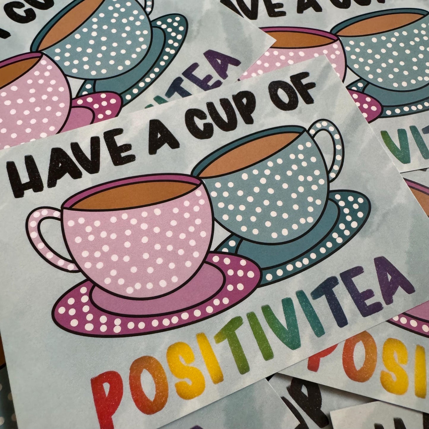Have A Cup Of Positivitea | A6 Postcard