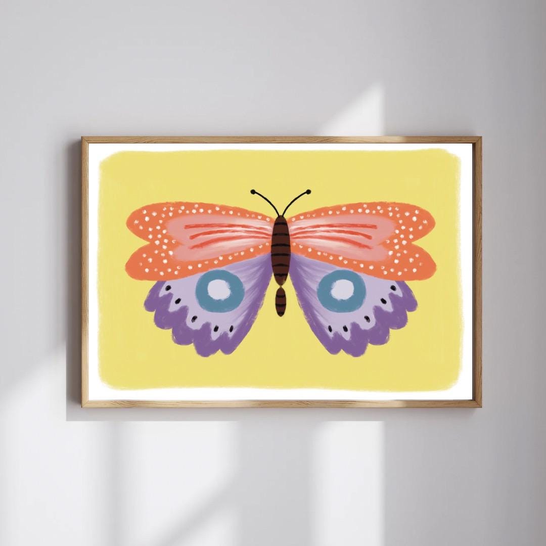 Butterfly A4 Art Print