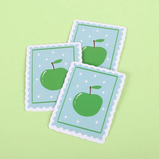 Apple stamp Sticker