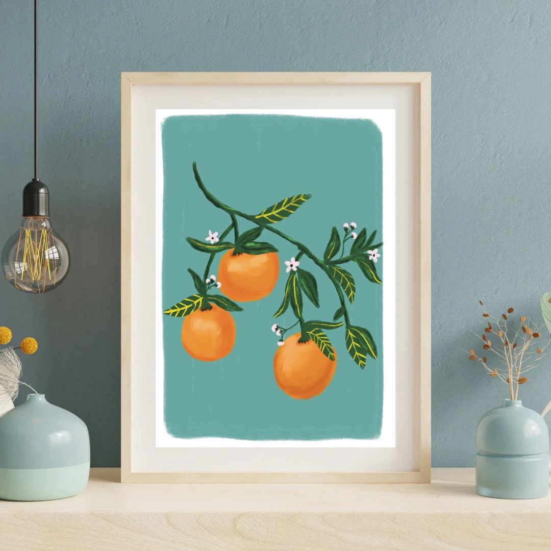 Oranges A4 Art Print