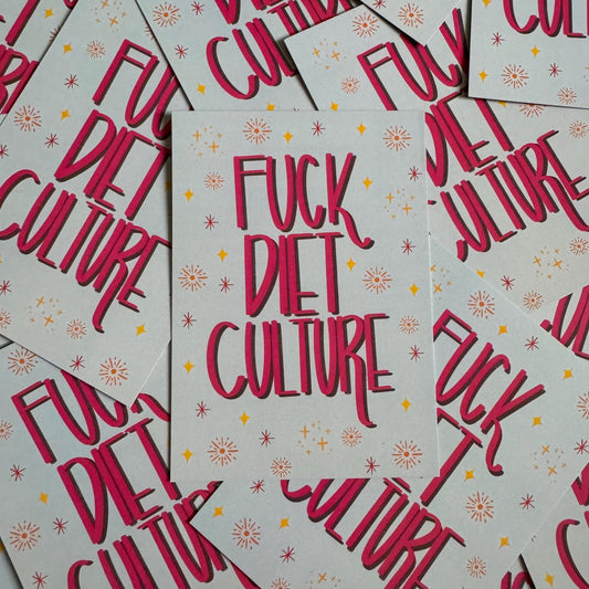 F*ck Diet Culture | A6 Postcard