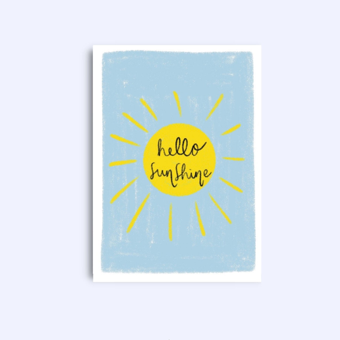 Hello Sunshine A6 Greeting Card with Kraft Envelope
