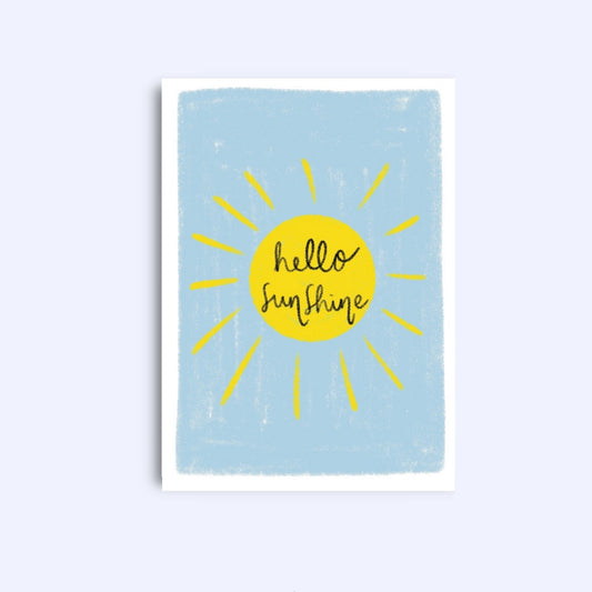 Hello Sunshine A6 Greeting Card with Kraft Envelope
