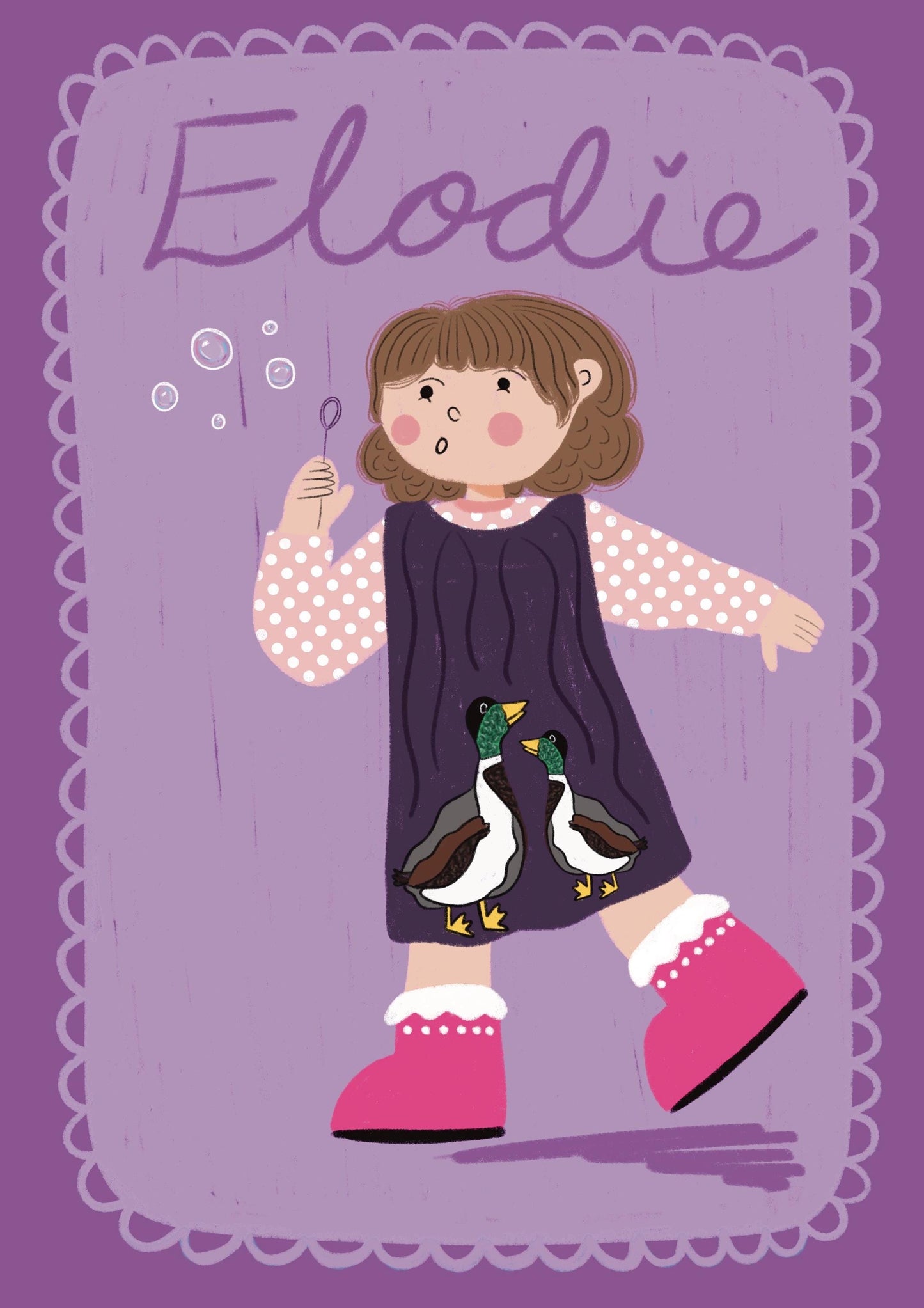 Custom full length portrait illustration