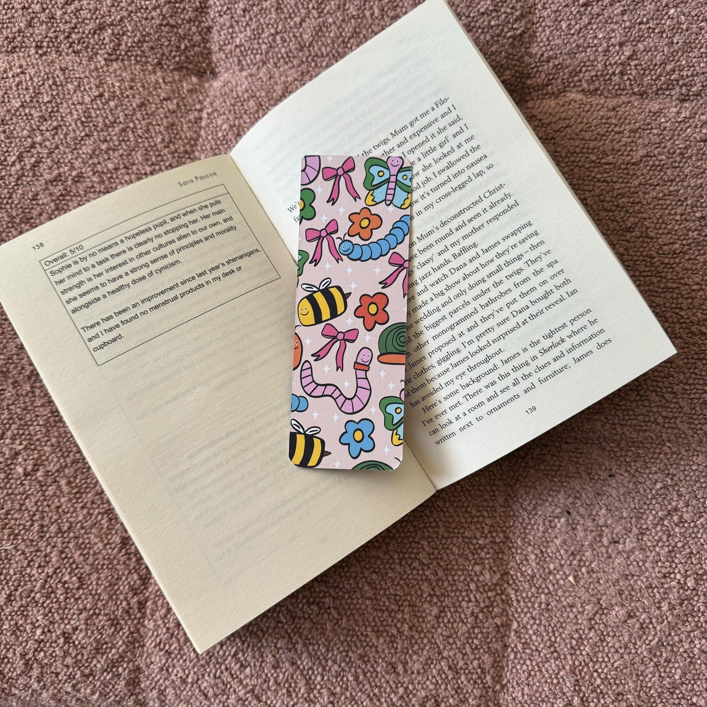 Bugs and Flowers Bookmark