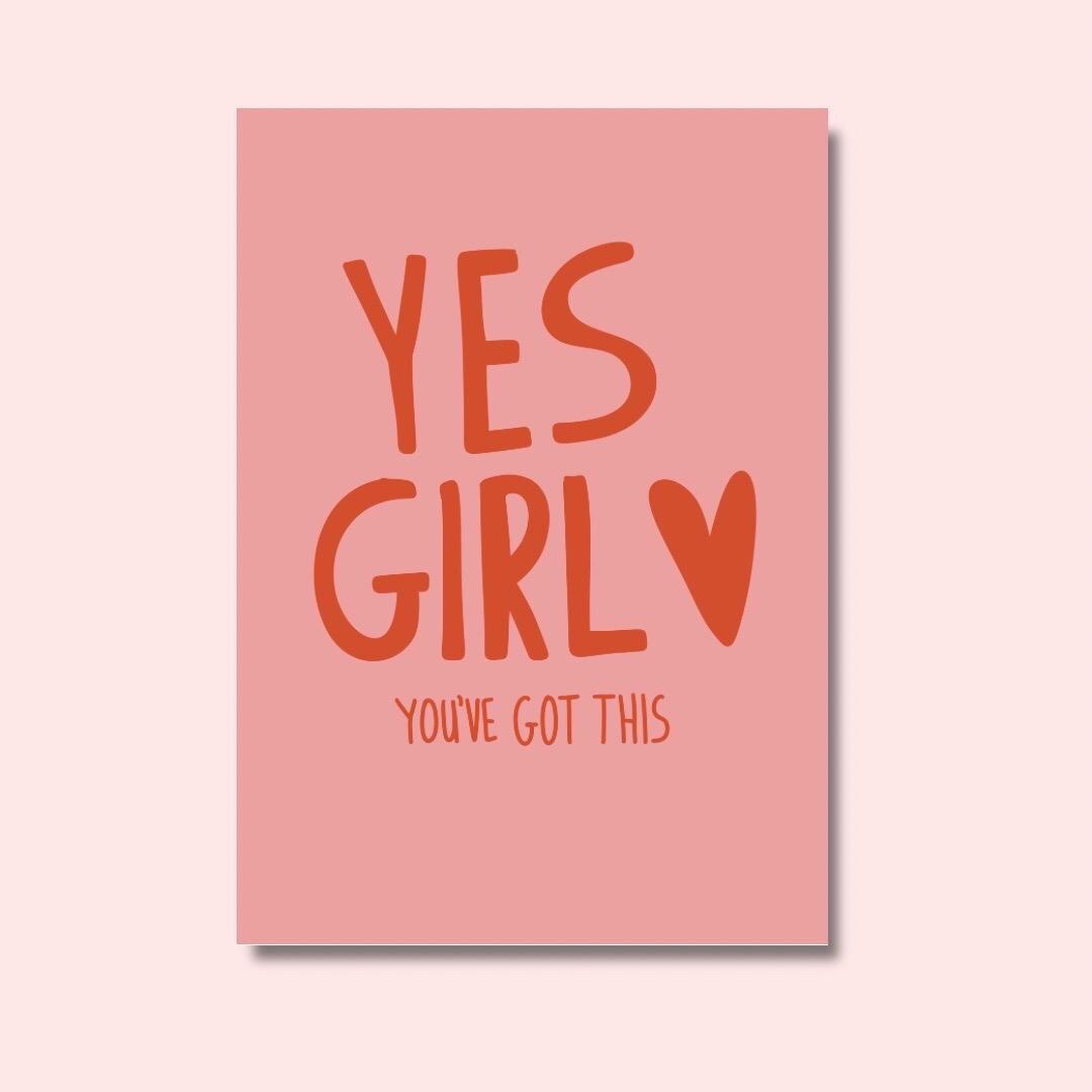 Yes girl, you’ve got this | Colourful Art Print