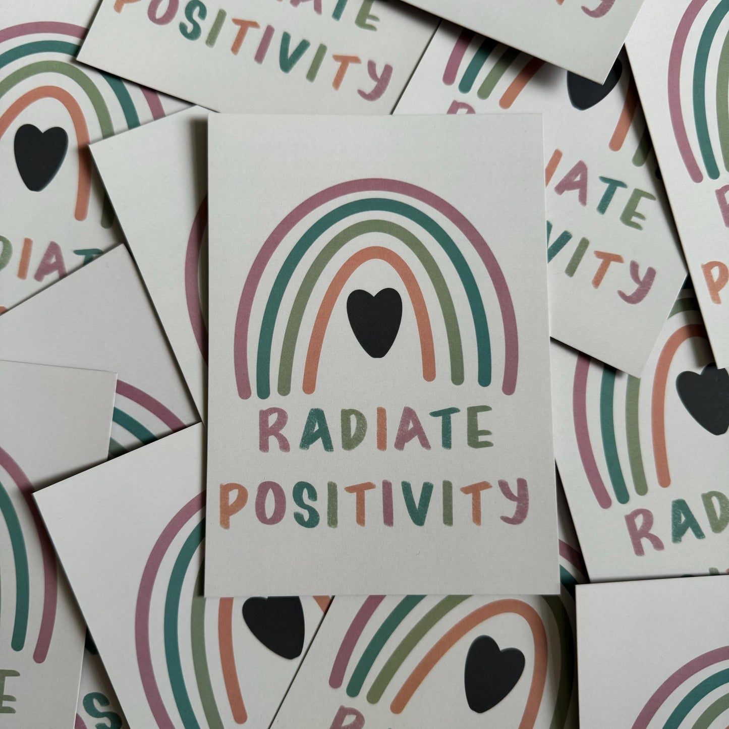 Radiate Positivity | A6 Postcard