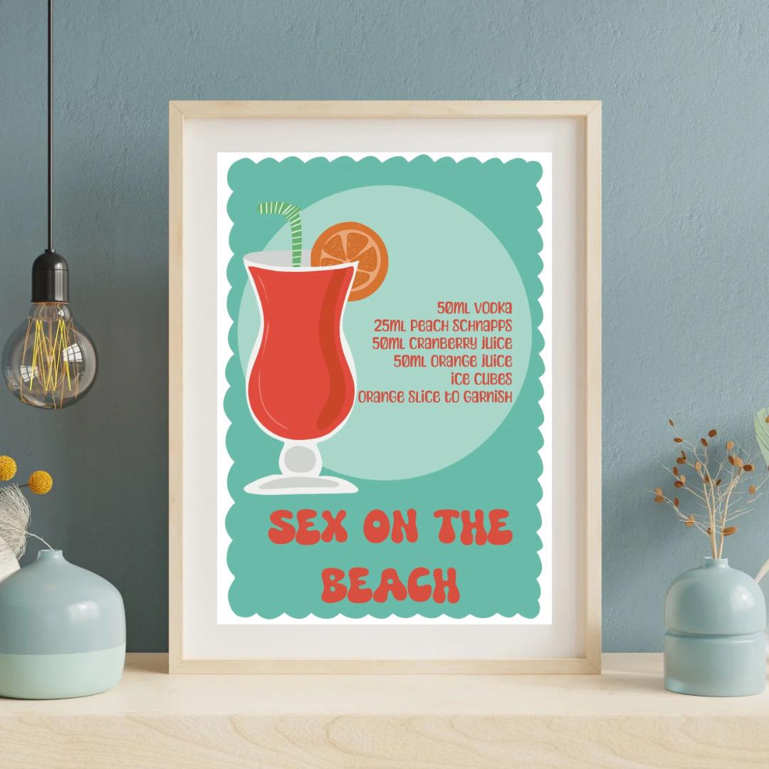 Sex on the beach | A4 Art Print