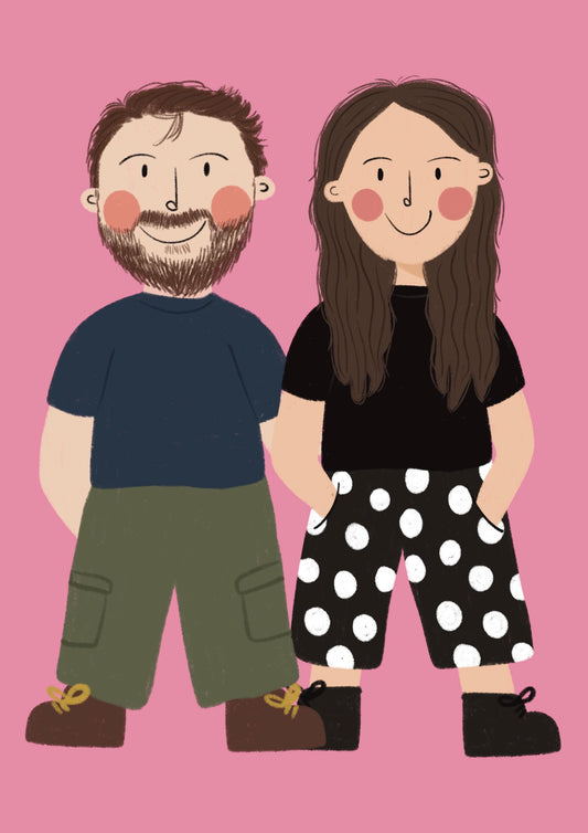 Custom full length portrait illustration